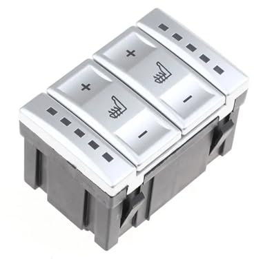1 Stücke Auto Elektrische Sitzheizung Schalter Heizung Schalter OEM 6M2T-19K314-AC (Color : Silver)