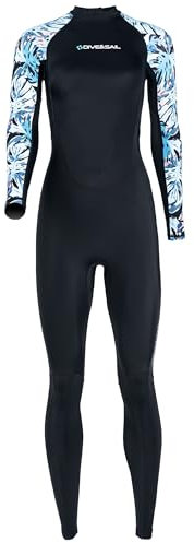 Women's Full Body Swimsuit with Bra One Piece Long Sleeve Long Pant Zip Front Rash Guard UV Sun Protection Swimwear Black S 2024