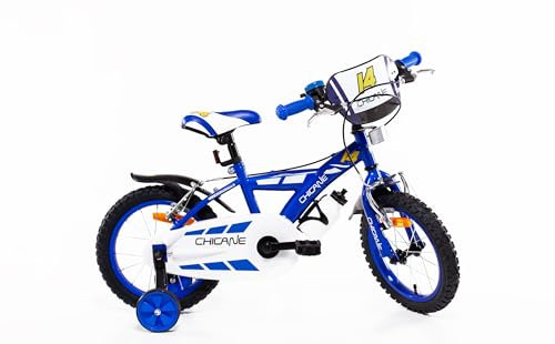 SCH Chicane Fahrrad, Kinderfahrrad, Blau, 14 Zoll