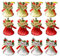 12 Stück Weihnachtsglocke, Weihnachtsglocken Ornamente, Weihnachtsglocke Dekoration Anhänger, Weihnachtsbaum hängende Dekoration, Silber, Rot, Gold Glocken für Weihnachtsfeiertage Party Dekoration
