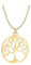 Sofia Milani - Damen Halskette 925 Silber - vergoldet/golden - Baum Kreis Anhänger - N0900
