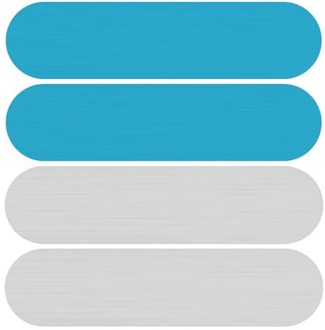 Lot de 4 Bandes Magnétiques pour Éclairage d'Armoire, Bandes Magnétiques de Remplacement Adhésives Puissantes pour Éclairage sous les Lumières des Armoires