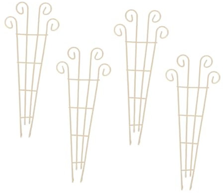 BAZEITFLOW 4stücke Mini Rankgitter Aus Metall Für Kletterpflanzen Stabiles Topfspalier Für Kleine Gärten Dekorative Rankhilfe Für Indoor Outdoor-Pflanzen Für Blumentöpfe Und Klettergemüse