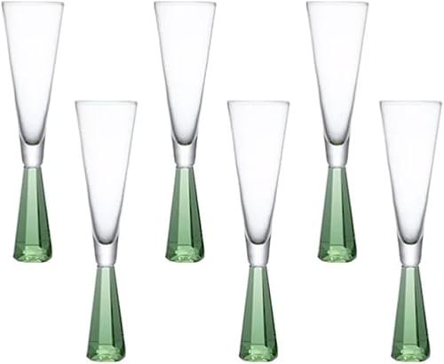 WZYYCV Bicchieri Bicchieri da Vino Bicchieri da Champagne in Vetro Trasparente con Stelo Bicchiere da Cocktail 175 ml/5,9 oz Bicchiere Birra