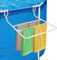 Porte-serviettes pour piscines hors-sol - Accessoire de piscine pour piscine ronde et ovale - Support stable pour piscines hors-sol avec cadre (blanc)