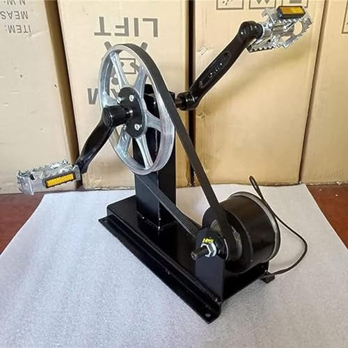 XFQZJG Generatore a Pedali, generatore di Corrente a Pedale da 300 W, Alimentatore di Emergenza Portatile, generatore per Cyclette, Senza spazzole, ad Alta Potenza