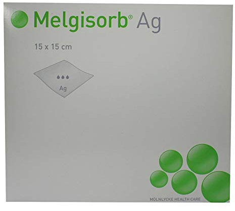 MELGISORB Ag Verband 15x15 cm 10 St