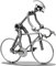metalman24 Schraubenmännchen Fahrrad Rennrad Radfahrer - Handarbeit Geschenkidee Metallfigur Metallmännchen Stahlfigur Schraubenmännle - Deko für Büro & Zuhause