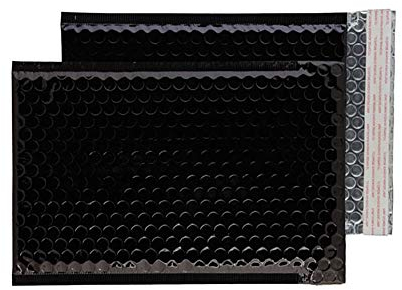 Blake Purely Packaging MBB250 Luftpolsterversandtasche Haftklebung Tief Schwarz C5+ 250 x 180 mm | 100 Stück