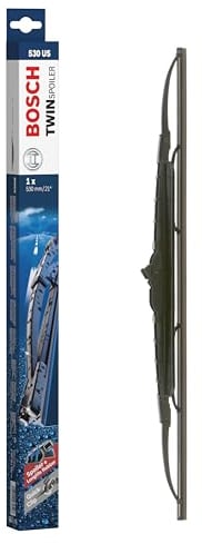 Escobilla limpiaparabrisas Bosch Twin Spoiler 530US, Longitud: 530mm – 1 escobilla limpiaparabrisas para el parabrisas frontal