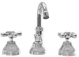 Bidet 3-Loch-Batterie mit schwenkbarem Auslauf Code 17cr314 Serie Liberty – Paini S.p.A. Armaturen – Chrom-Finish