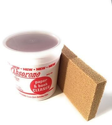 Absorene Book Cleaner and Dirt Eraser Bundle- 2 Items for Cleaning Dirt and Dust Off Books and Documents