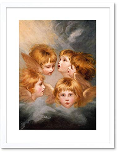 Joshua Reynolds Heads Angels Miss Frances Gordon Sir Pra Old Art Print B12X802