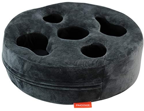 INNO STAGE Couch Cup Holder, Sofa Drink Holder Tray, Removable and Washable Pillow Cushion with Coffe Mug Holder for Home,Car,Bath,Park,Floor,Travel,Airplane,Indoor,Outdoor