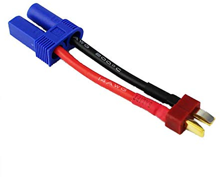 ikarex-shop Adapterkabel EC5 Buchse auf T-Plug Stecker RC Adapter T Plug Dean Lipo Akku Verbindung