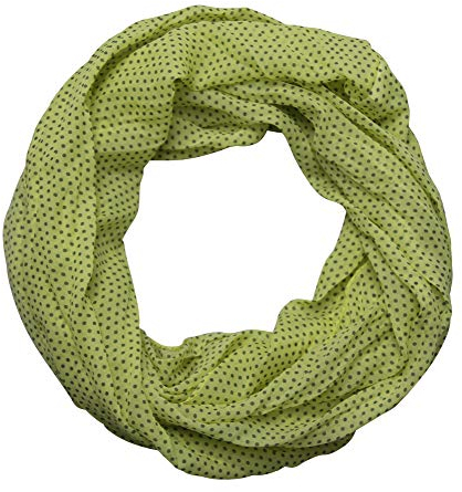 ACC Punkte Damen Seide Loop Schal (gelb)