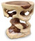 Kinaree Suar Beistelltisch Bonsai - 40cm Blumenhocker - Suar Holz Hocker in 2 Varianten