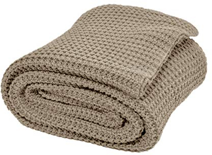 nielsen HOME Wohndecke Alen grob gestrickt, 150x200 cm, Sand, 100% Baumwolle, Strick, Grobstrick, Ökotex, Strickdecke, gemütliche modische Elegante Decke