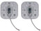 ZFQ 2er Pack LED Nachrüst Umrüst Modul mit Magnethalter, 12W, 6500K Kaltweiß, 110mm × 110mm, 1000 Lumen, AC 165-265V, anschlussfertig für Deckenleuchte Ringlampe Rundlampe Röhrenlampe, Nicht Dimmbar