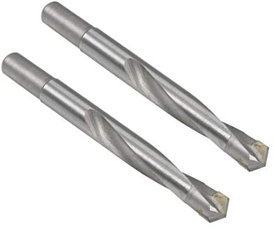 sourcing map 2 Stück Hartmetall Spiralbohrer Metallbohrer 11 mm für Edelstahl Kupfer Aluminium Zinklegierung Eisen