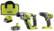 Ryobi- Trapano e cacciavite Pack 18V One Plus - R18DDD2-0 - Trapano a percussione 18V OnePlus - R18SDS-125S- 1 batteria