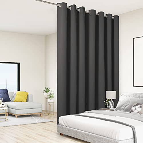 Bonzer Tenda divisoria totale privacy da parete, con occhielli, isolamento termico, insonorizzante, extra larga, tende oscuranti per camera da letto e soggiorno, 213 x 274 cm (lunghezza x larghezza