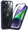 Phoneaura für iPhone 12 Pro Max 360 Grad Schutzhülle für iPhone 12 PRO Max Handyhülle iPhone 12 Pro Max Hülle mit Folie und 12 Pro Max Schutzglas (VORNE+HINTEN)