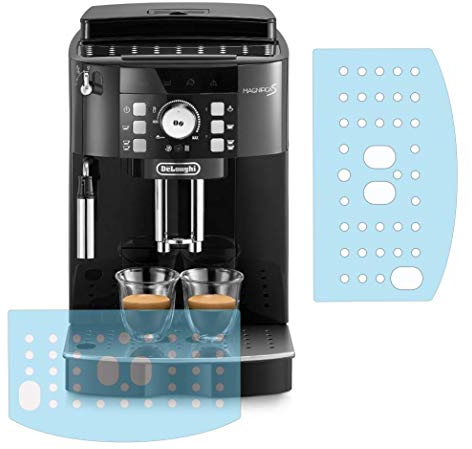 3 x Schutzfolie für Tropfblech DeLonghi Magnifica ECAM 20.116/21.116/21.117/21.118/22.105/22.110/22.113/22.320/230.13/220.20/220.31/220.22 Abtropfblech - Tassenablage - Abstellblech (3)