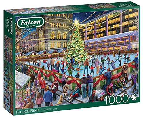 Jumbo, Falcon de luxe - The Ice Rink, Jigsaw Puzzles for Adults Age 14+