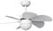 TECHBREY Ventilador de Techo Orion con Plafón LED y Mando a Distancia, 6 Velocidades, Temporizador, Silencioso, Color Blanco 81cm Motor DC 6 Aspas Sistema Reverse Air Dual, Modos Verano e Invierno