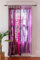 Rajbhoomi handicrafts Bunte Vorhänge, lichtfilternd – Boho-Vorhänge, Betthimmel, Wandteppich oder Fensterdekoration, Shree-Paneele, Lila Farbe (84 x 43 Zoll)