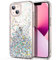ULAK Glitzer Hülle Kompatibel mit iPhone 13, Sparkle Sterne Glitter TPU Stoßfest Handyhülle Durchsichtig Bling Schutzhülle Phone Case Cover für iPhone 13 6,1 Zoll - Liebe