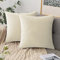 Comvi beige Kissenbezug 40x40 mit füllung – Samt dekokissen mit füllung und bezug (2 Kissen +2 Kissenbezug 40x40) deko Kissen - sofakissen - Kissen mit bezug - beige