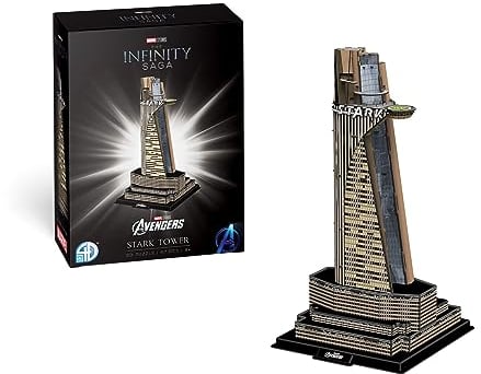 Revell 3D Puzzle I Marvel Stark Tower I 67 Teile I 2 Stunden Bauzeit I für Kinder und Erwachsene ab 8 Jahren I Fördert die Kreativität I Ideale Geschenkidee für jeden Anlass