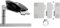 Novus PhoneMaster Schreibtisch Telefonhalterung lichtgrau, 26 x 17 x 14 cm & 7950902000 Erweiterungsplatten (Set mit 2 Stück zu Vergrößerung der Auflageplatten) lichtgrau