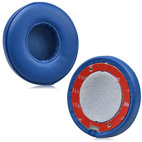 JHZZWJ Earpads Compatible with Beats Solo 2 & Solo 3 Wireless On-Ear Cushion Pads Professional Headphones Ear Pads Cushions Replacement blue
