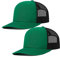 Quanhaigou Trucker-Mütze – Mesh-Schnappverschluss – Unisex verstellbare Baseballkappe – Outdoor-Hüte für Männer und Frauen, 2 Stück grün + grün, Einheitsgr��e