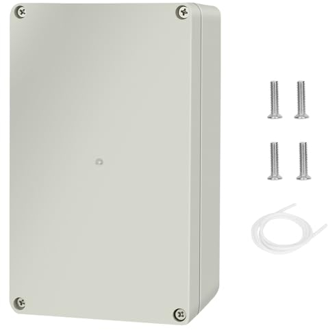 Scatola Derivazione Esterna, Scatola di collegamento elettronica IP65 Impermeabile, Scatola di giunzione in ABS,Scatola Di Progetto Elettrico,ABS Plastica All'involucro Custodia,20 x 12 x 5.5 cm