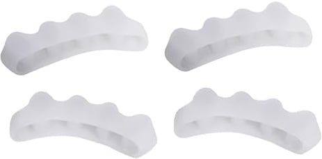 LJFEA 2 Stück Zehenspreizer Silikon, Zehentrenner für alle Zehen, Fußzehen Spreizer, Zehentrenner für Pediküre Hallux Valgus, Universalgröße für Damen und Herren