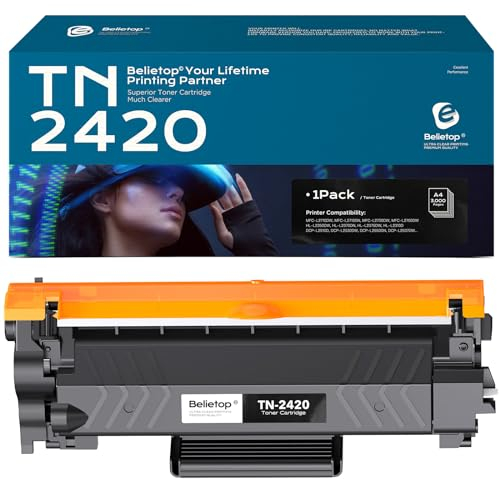 belietop Toner TN2420 TN-2420 Tonerkartusche Kompatibel für Brother MFC L2710DW TN 2420 2410 TN2410 MFC-L2710DW HL-L2350DW MFC-L2710DN HL-L2310D DCP-L2530DW MFC-L2750DW DCP-L2510D HL-L2375DW