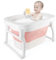 Bañera plegable 3 en 1 para niños pequeños y niños,bañera ergonómica para bebés- bañera plegable para bebés, bañera infantil - bañera para bebés y recién nacidos-72 * 51 * 42cm. Rosa