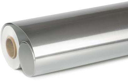 Isolpak ALU Dampfsperre und Wasserabdichtung Selbstregulierende Membran Temperaturbeständigkeit UV- und alterungsbeständig Blechsubstitut Alufolie Folienersatz (nicht selbstklebend, 1m)