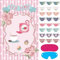 Hxezoc Tea Party Games: Pin The Tea Cup With 24 Pcs Stickers, Large Games Poster for Girls' Birthday Party