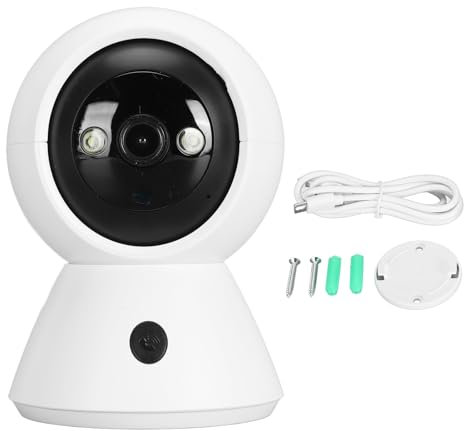 Zunate WLAN-Überwachungskamera für den Innenbereich, 1080P Farb-Nachtsicht-Heimüberwachungskameras, 360-Schwenk-Neige-WLAN-Kamera, Bewegungserkennung, 2-Wege-Audio, Alarm, Anruf mit