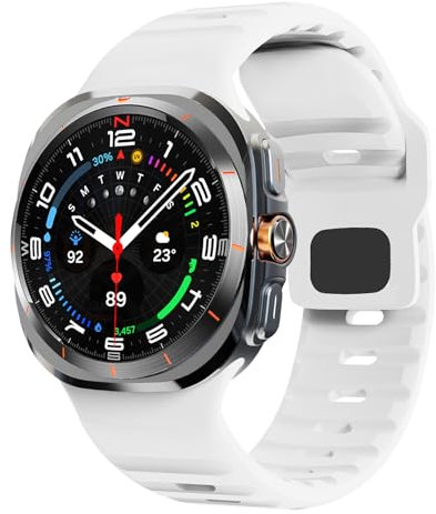 Bracelet Robuste pour Bracelet Samsung Galaxy Watch Ultra 47 mm Homme/Femme, Band Sport Silicone Respirant pour Samsung Watch Ultra Bracelet 47mm, Band Sport pour Bracelet Samsung Galaxy Watch 7 Ultra