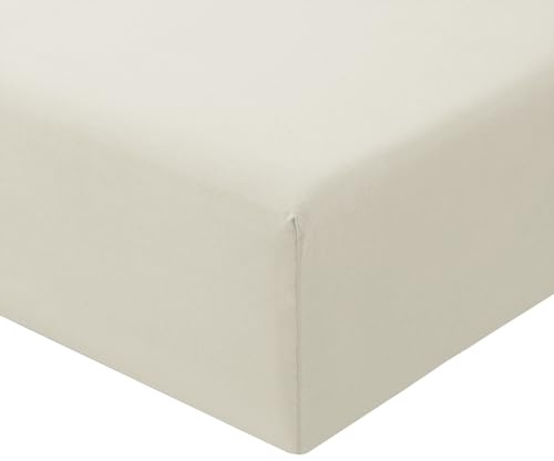RUIKASI Super King Fitted Sheet Deep 40cm Pocket, Linen 180x200cm | OEKO-TEX Soft Brushed Microfiber Superking Bottom Sheet Ultra Deep Fit Bedsheet Machine Washable Easy Care