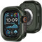 Amizee 2 en 1 Metál Funda Compatible con Apple Watch Ultra 2/Ultra 49mm, Cobertura Total Resistente Arañazos Protección Carcasa para iWatch 49mm, Verde Militar
