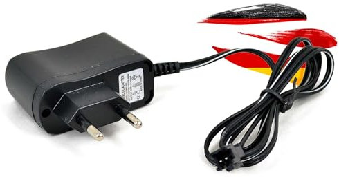 9.6V Ladegerät mit SM-2P Stecker, LED-Anzeige u. Überladeschutz, Batterie Ladekabel für Li-Ion, NI-MH Akku, ferngesteuerte RC Modelle, Auto, Fahrzeug, Bagger, Boot, Monstertruck, Spielzeug, Elektronik