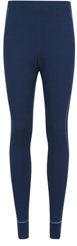 Mountain Warehouse Asgard Merino Womens Thermal Pants - Warm & Cosy Quick Dry Ladies Leggings, Quick Wicking Baselayers - Winter Camping, Outdoors, Travelling & Hiking Navy Women's Size 12