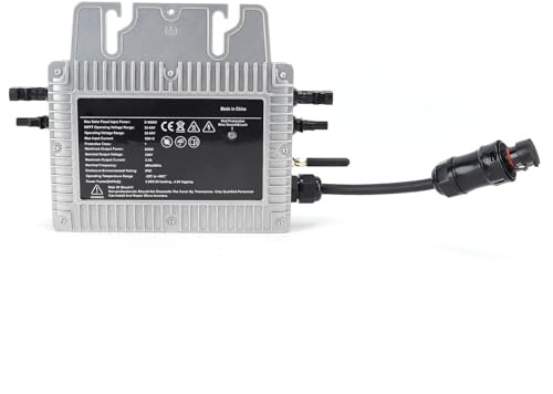 Inverseur De 800w WiFi, Onde Sinusoïdale Pure Mppt DC à AC Panneau Solaire Smart Inverter Onduleurs Solaires De Puissance De Lien De Grille d'onde Sinusoïdale Pure Ip67